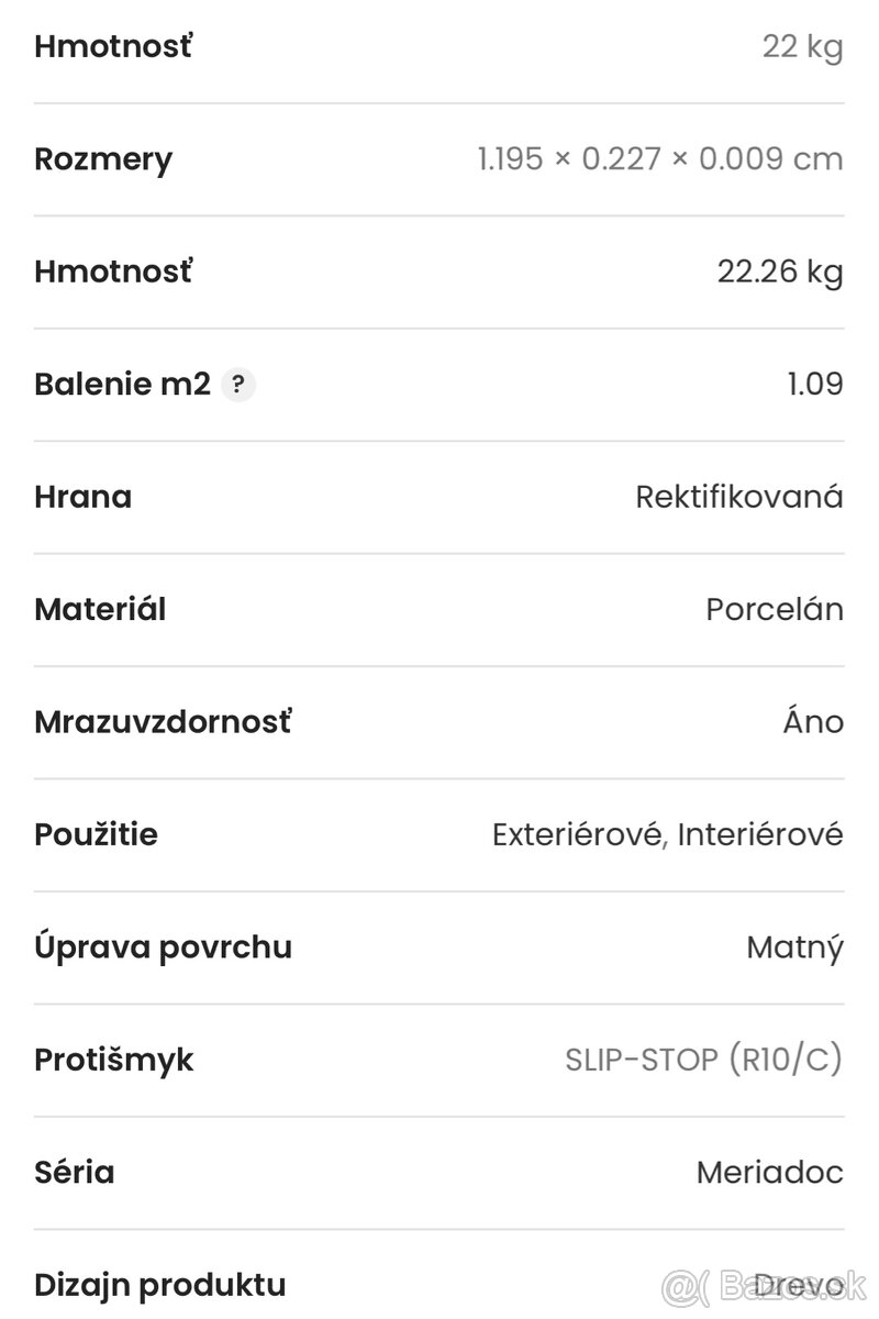 Dlažba drevodekor 23x120cm - 3