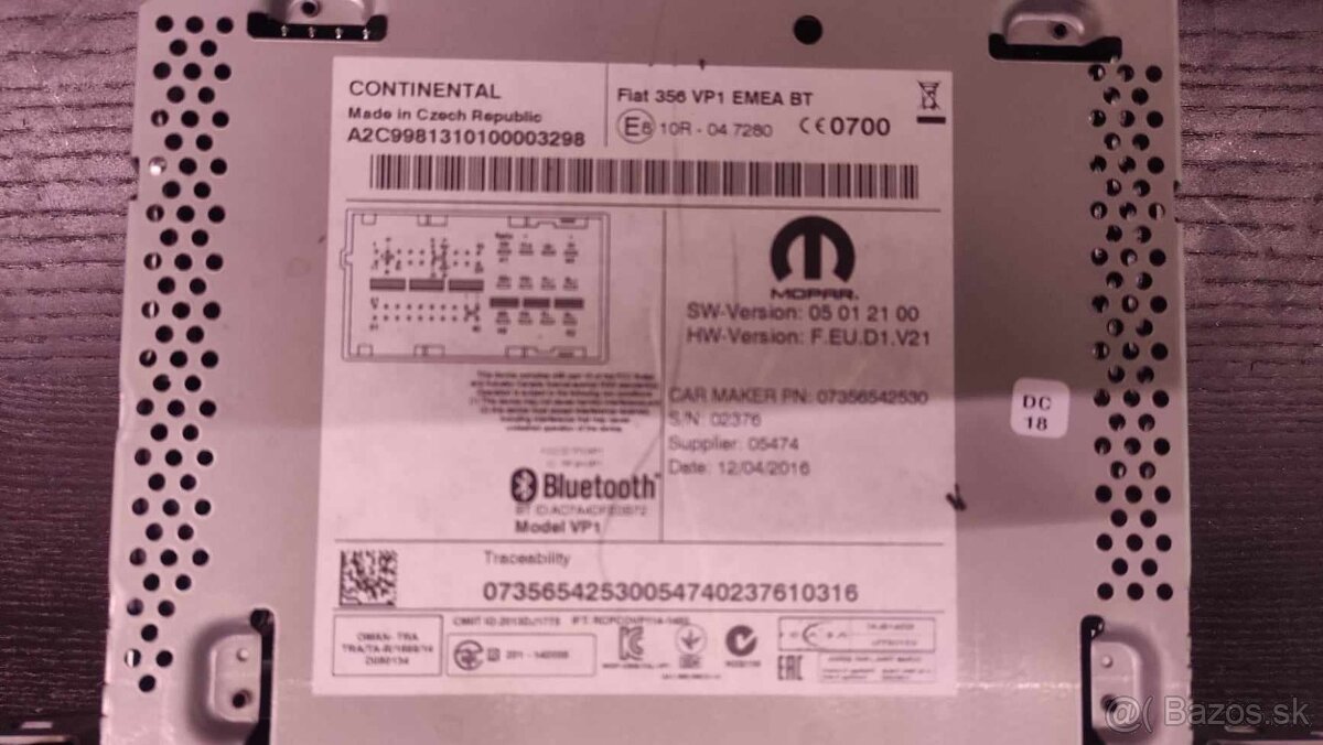 FIAT TIPO ORIGINAL RADIO 2015-2017 - 3