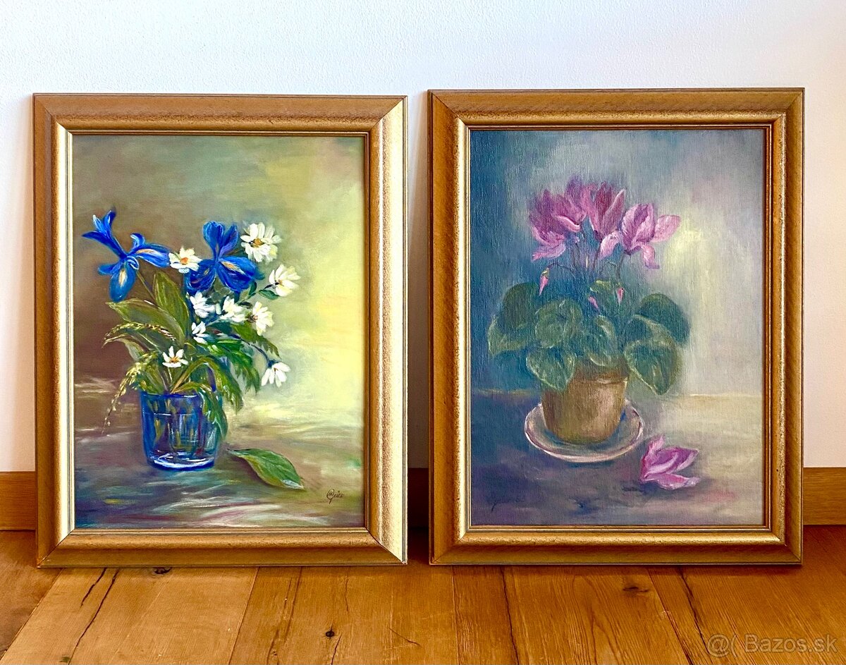 Staré krásné obrazy 2 kusy - 3