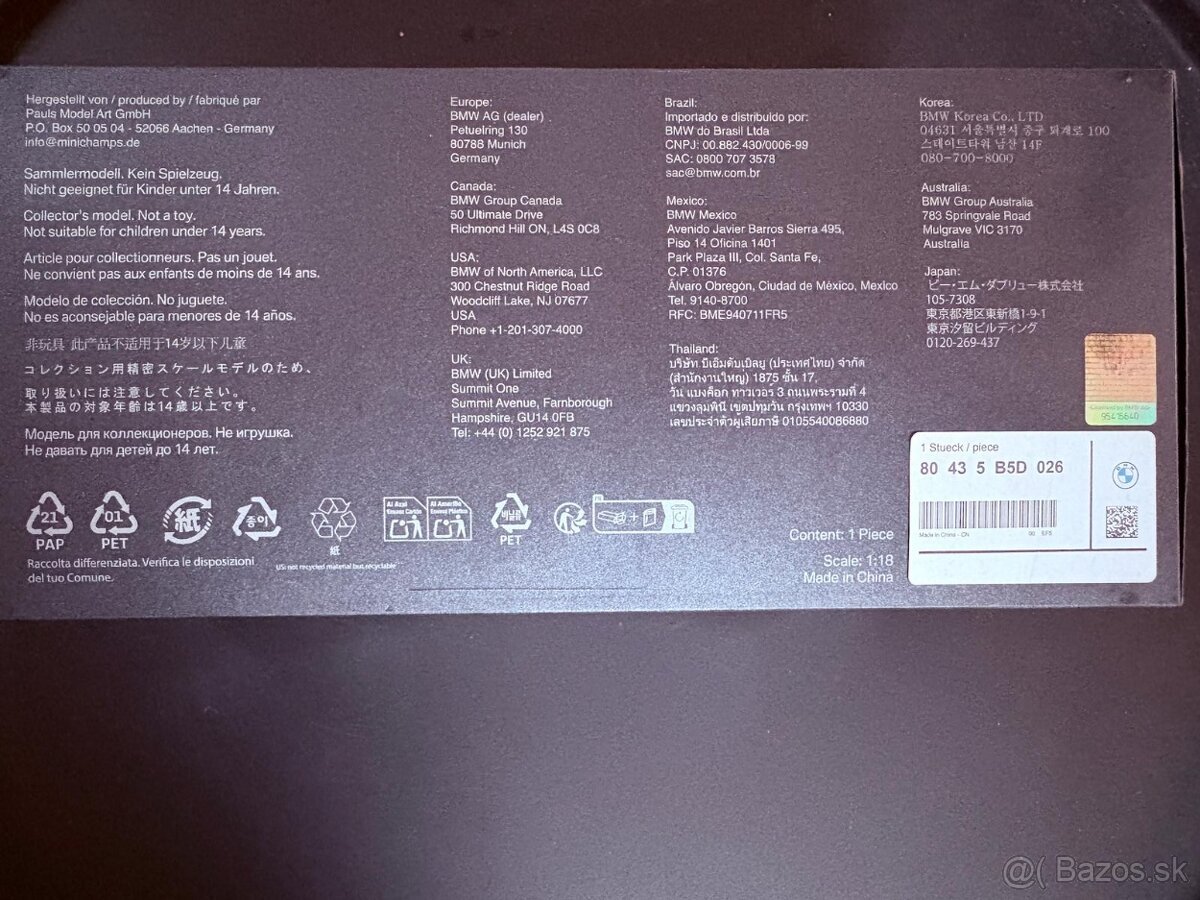 Model BMW 635 1:18 - 3
