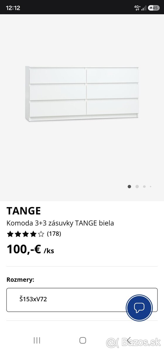 Komoda Jysk biela - 3