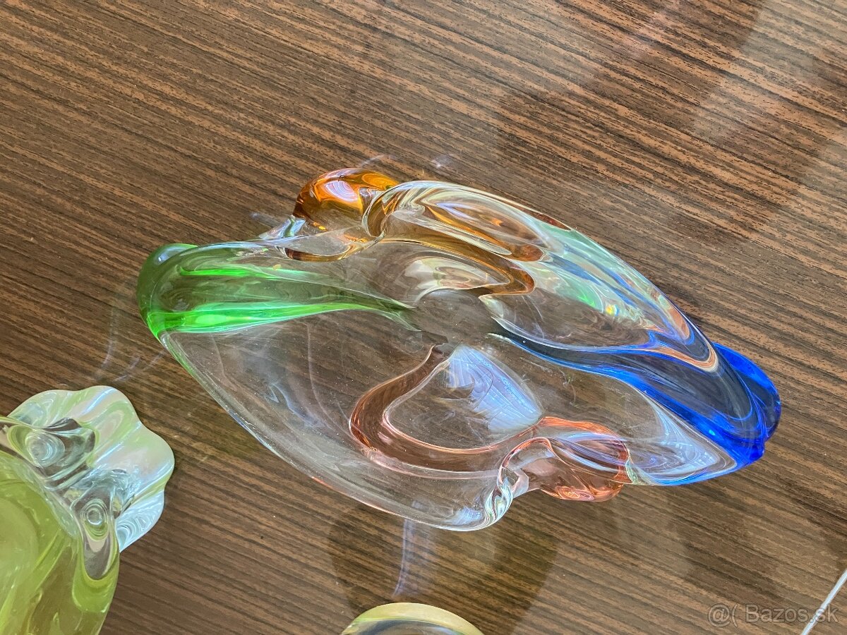 Vázy z farebného olovnatého skla - 3