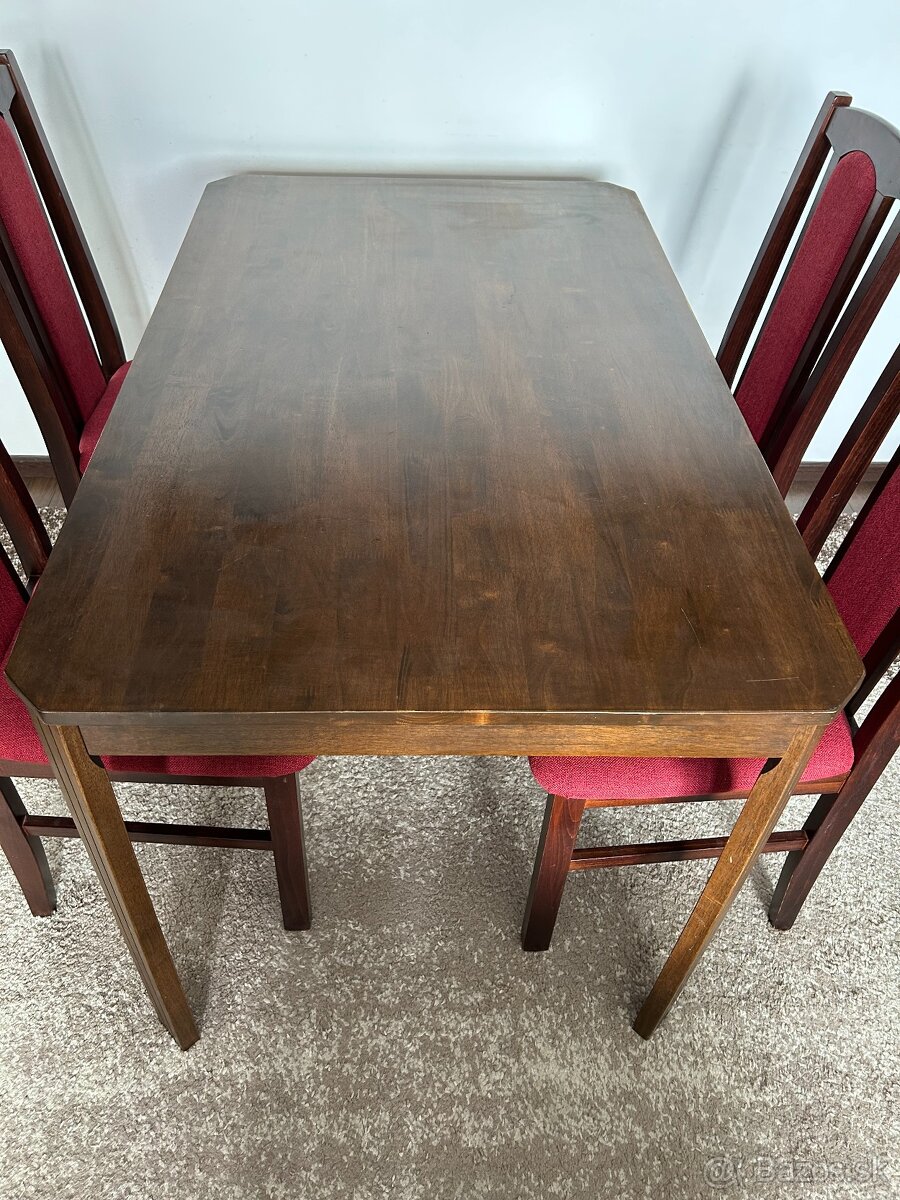 Jedálenský stôl a 4 stoličky - 3