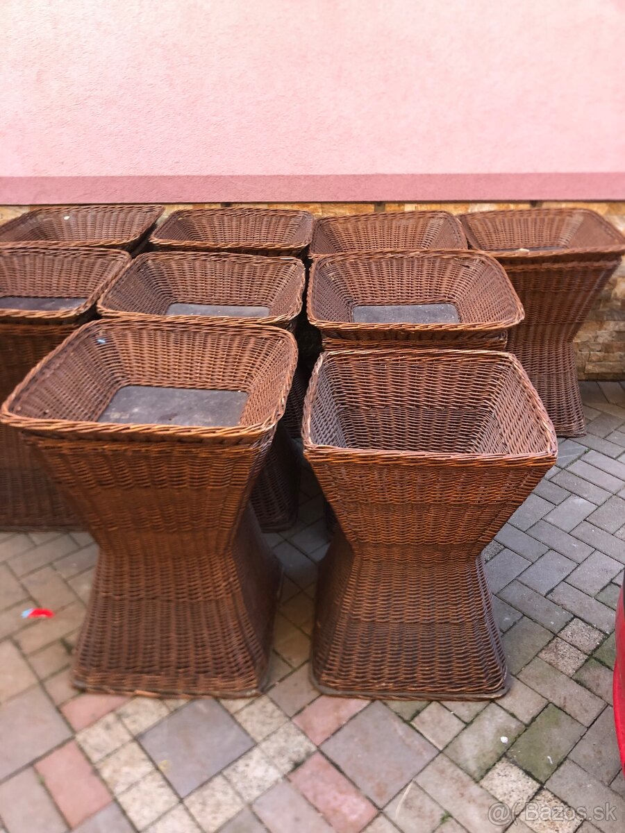 Prutený stojan, kvetináč - 3