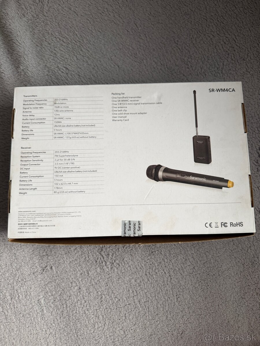 bezdrôtový mikrofón Saramonic SR-WM4CA - 3