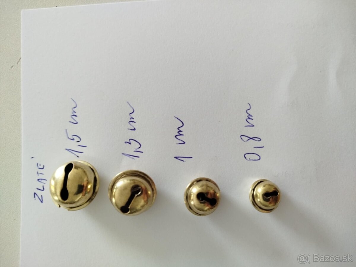 Kovové rolničky pre vianočnú tvorbu - 3