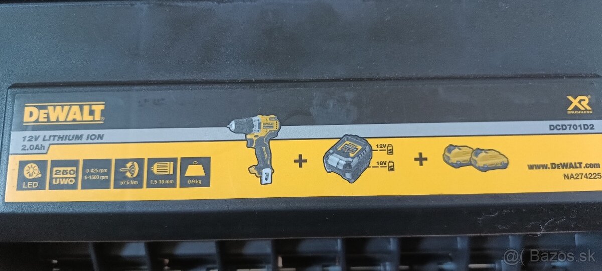DEWALT Aku skrutkovač DCD701D2 12V/2.0AH - 3