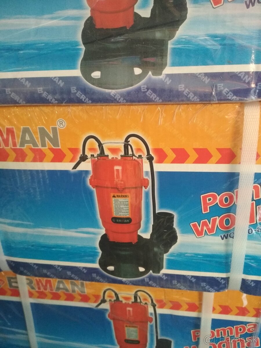 Kalové ponorné čerpadlo s drvičom Erman-nové - 3