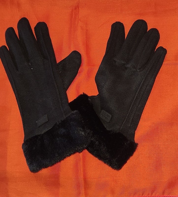 čierne dámske rukavice - 3