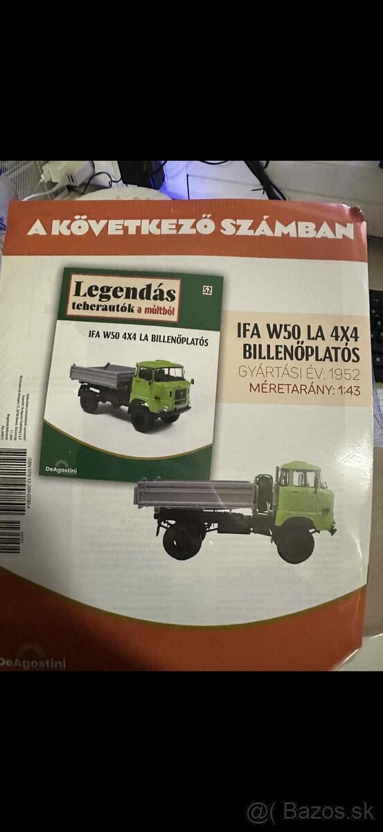 Predám Ifa W50 LA 4x4,model deagostini,1:43 - 3