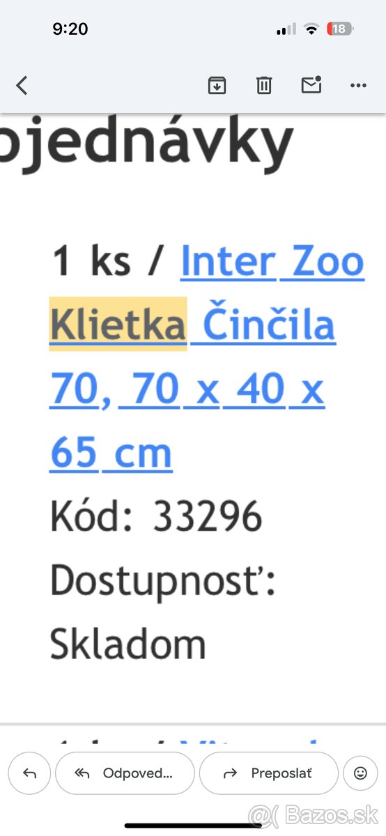 Klietka pre činčilu 70x70x40 - 3