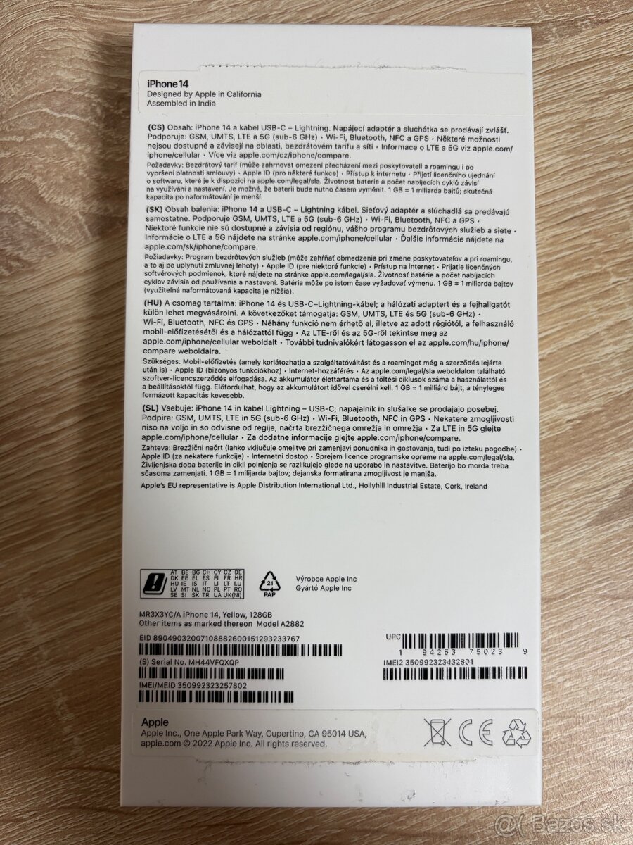 iPhone 14, 128GB, Yellow - 3