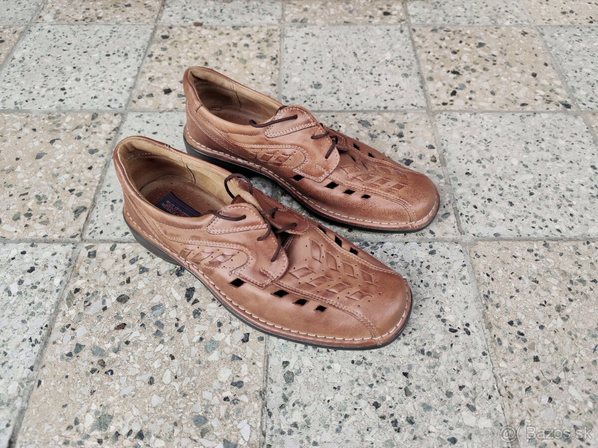 Pánske kožené poltopánky - 3