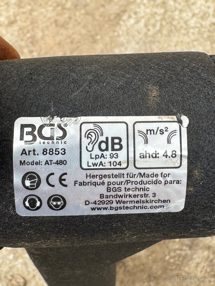 Predam nepoužitu Pásová brúska na stlačený vzduch BGS - 3