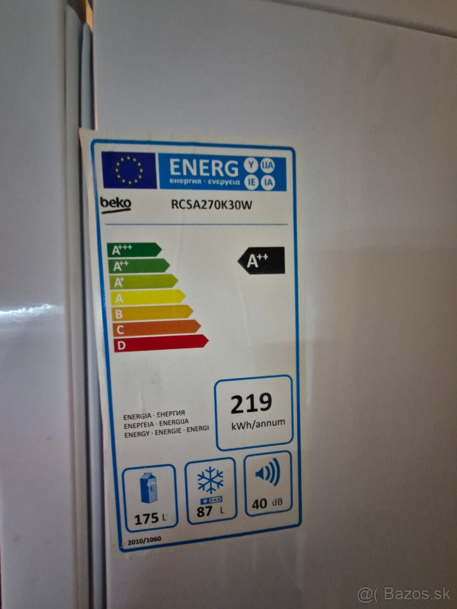 Kombinovaná chladnička s mrazničkou Beko 262L - 3