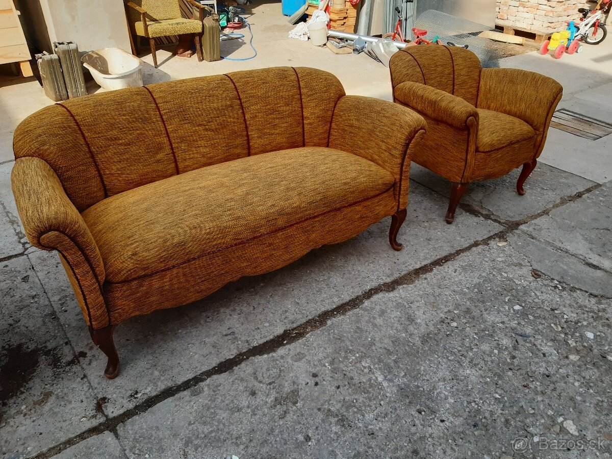 predám gauč a kreslá, taburetky - 3