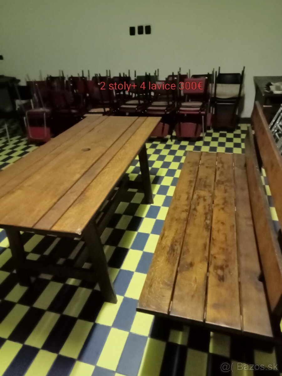 Stoly + lavice - 3