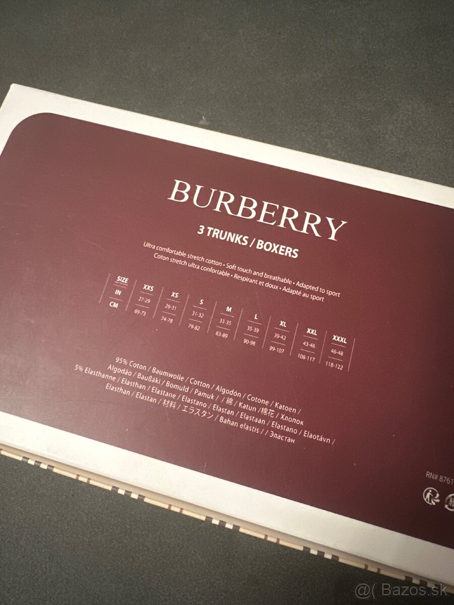 Boxerky burberry M - 3