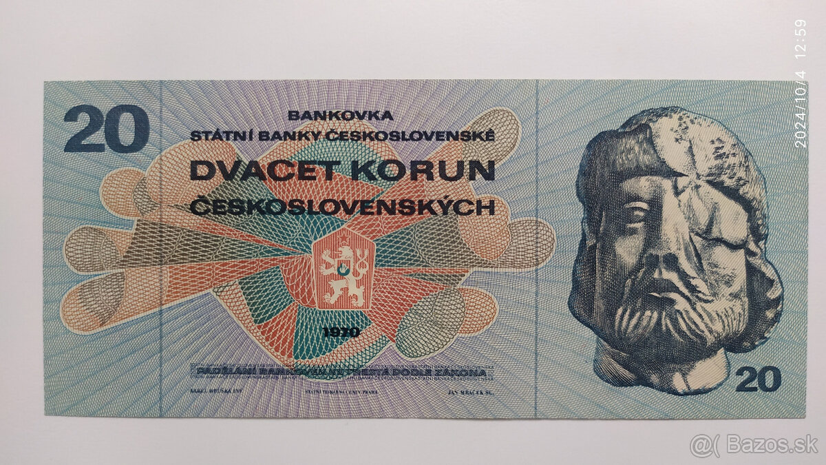 20 Kčs 1970 séria L - 3