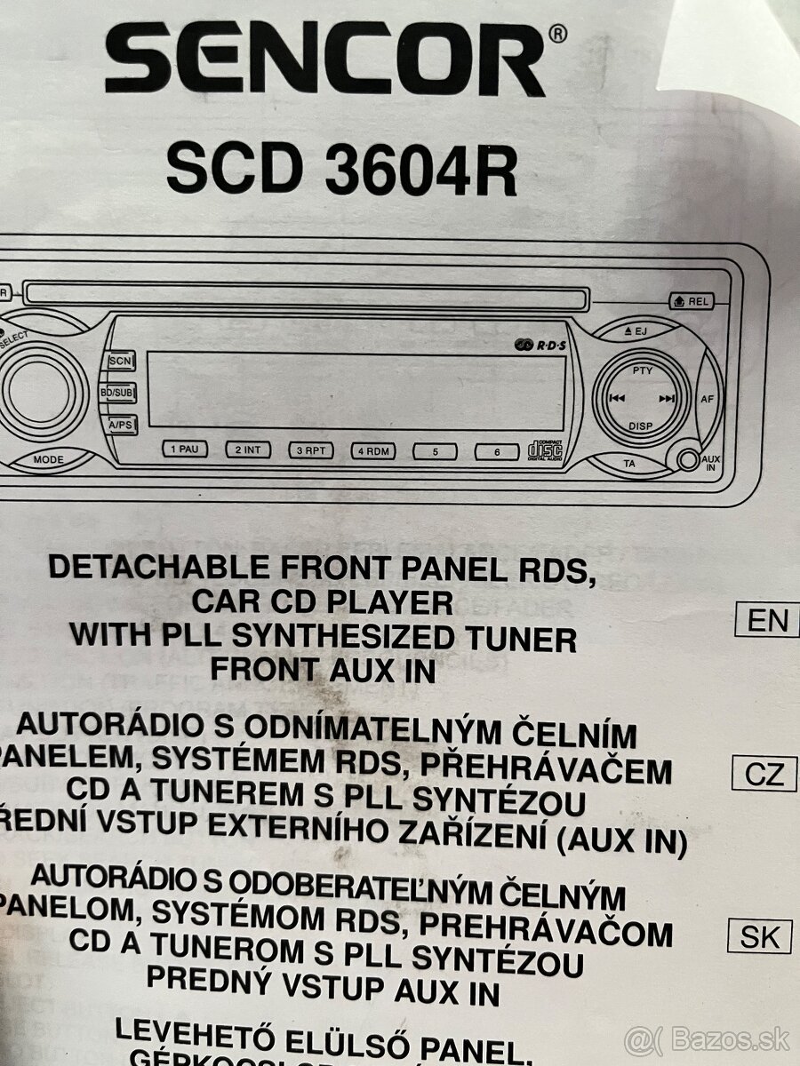 Predám Sencor SCD 3604R - 3