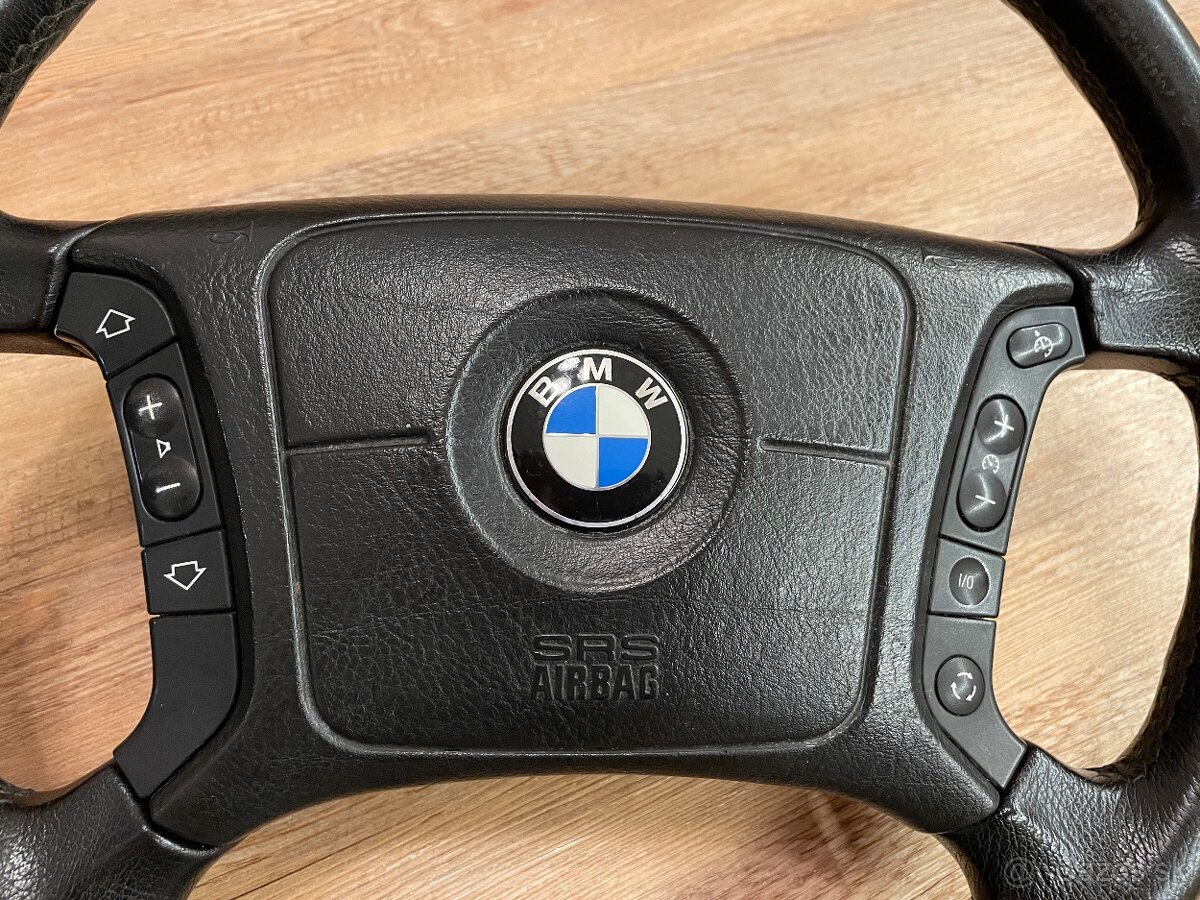 Originální kožený mulfifunkční volant BMW e39 e38 e46 - 3