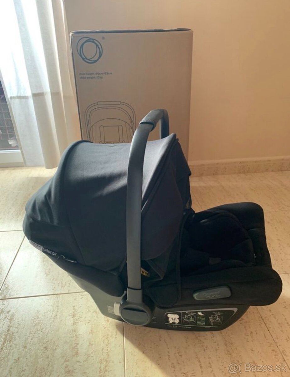Bugaboo Turtle Air by Nuna Black - vajíčko s isofix - 3