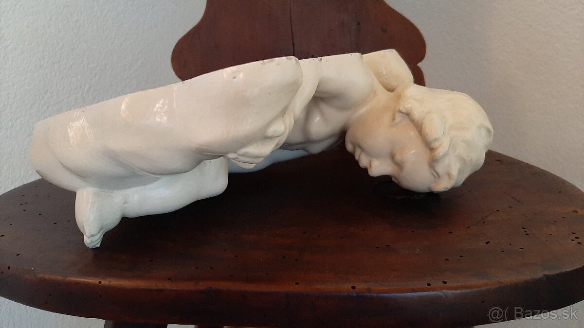 Krásny starožitný anjelik na stenu. - 3