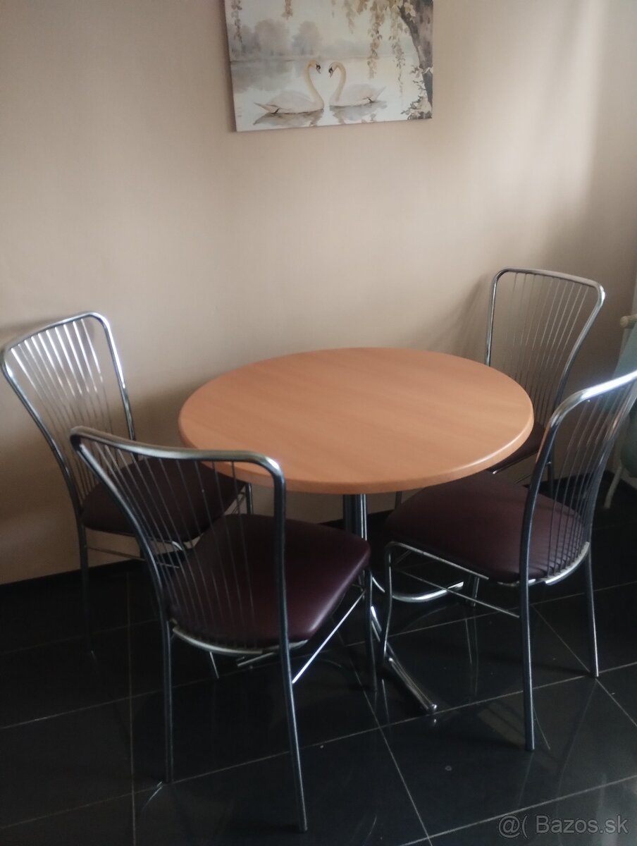 Predám retro stolík a 4 stoličky ( BA PETRŽALKA) - 3