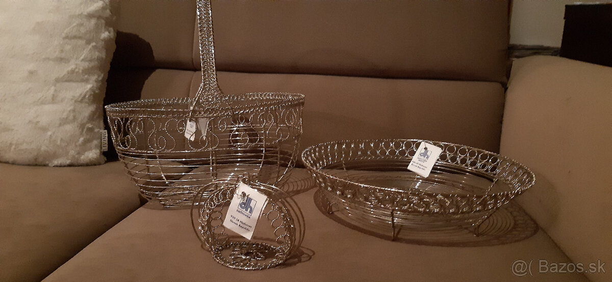 Drôtený košík, misa - 3