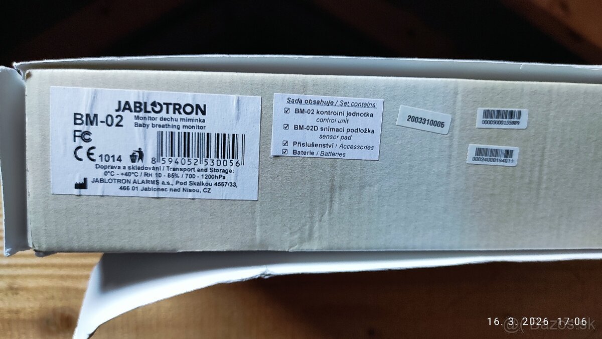 Monitor dychu Jablotron Nanny - 3