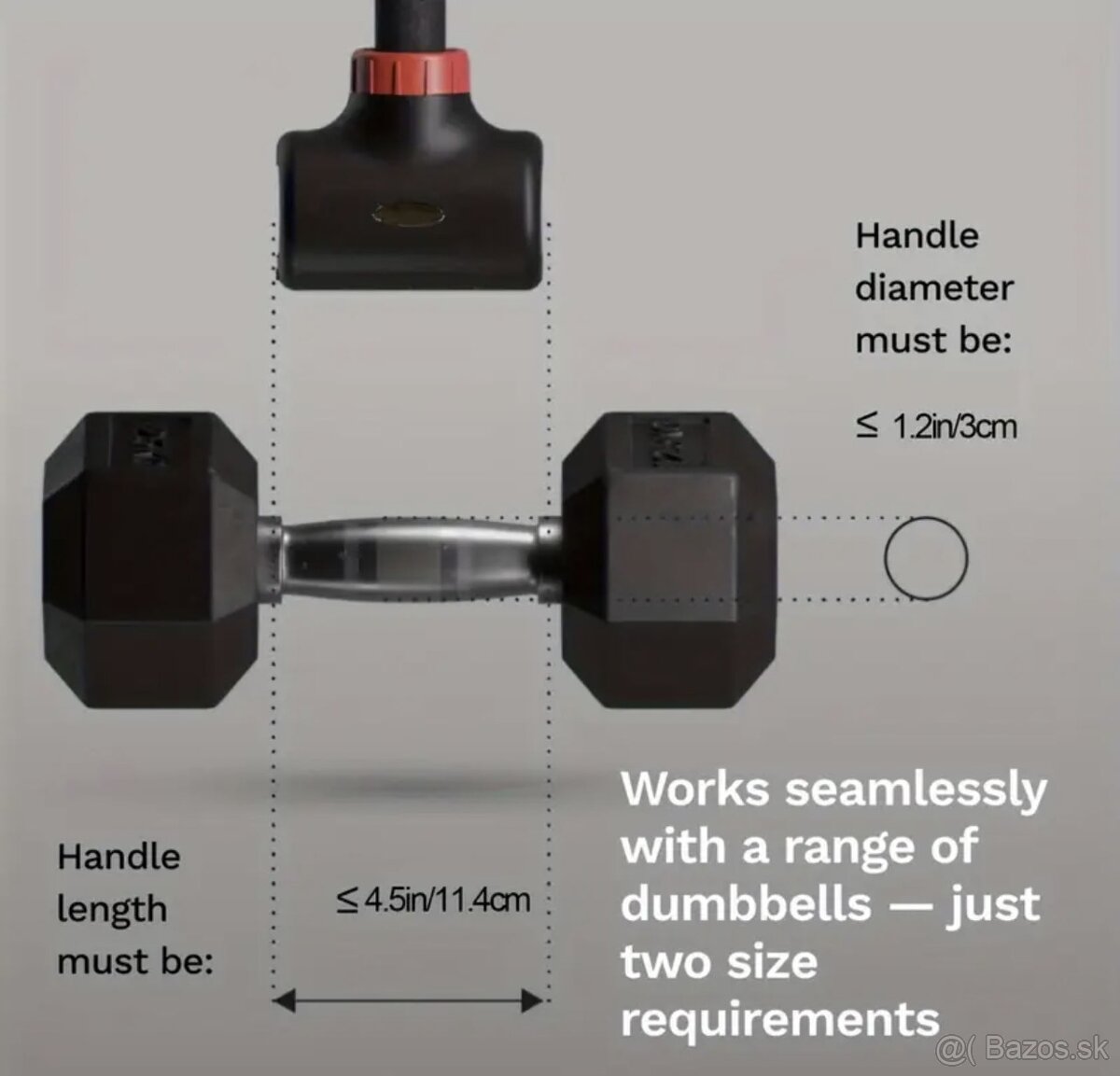 Tyč na činku - Dumbbell converter - 3