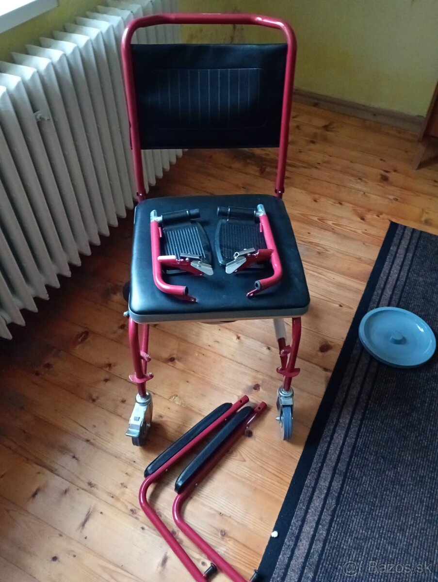 Koliesková toaletná stolička. - 3