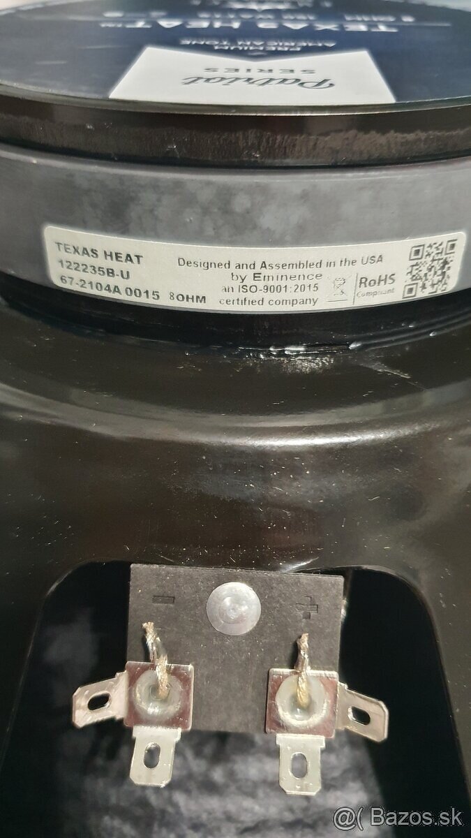 12" Eminence Texas Heat 8 Ohm gitarový reproduktor - 3