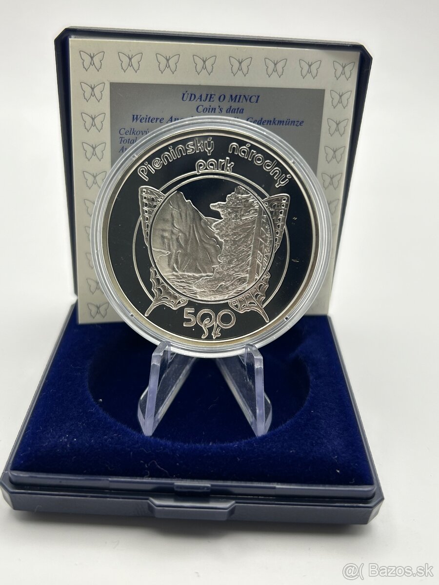 500 sk 1997 Pieniny proof investičné striebro - 3