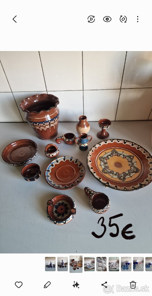 Bulharska keramika sada čajová - 3