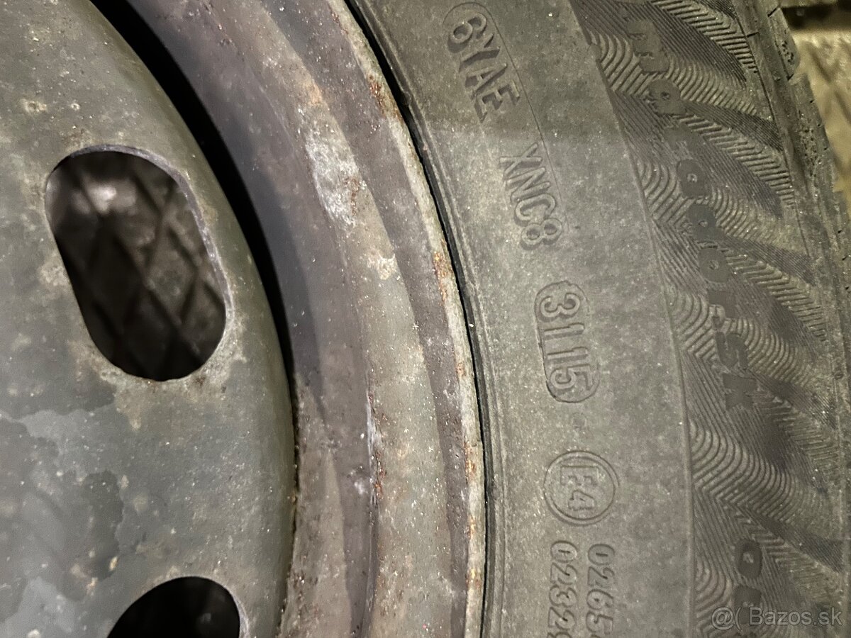 Plechové disky R15 195/65 zimné - 3