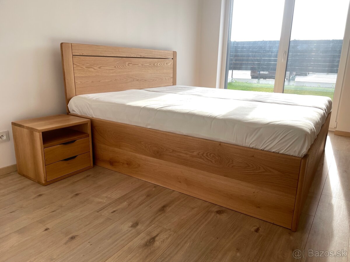 Manželská dubová posteľ 180×200 cm - 3