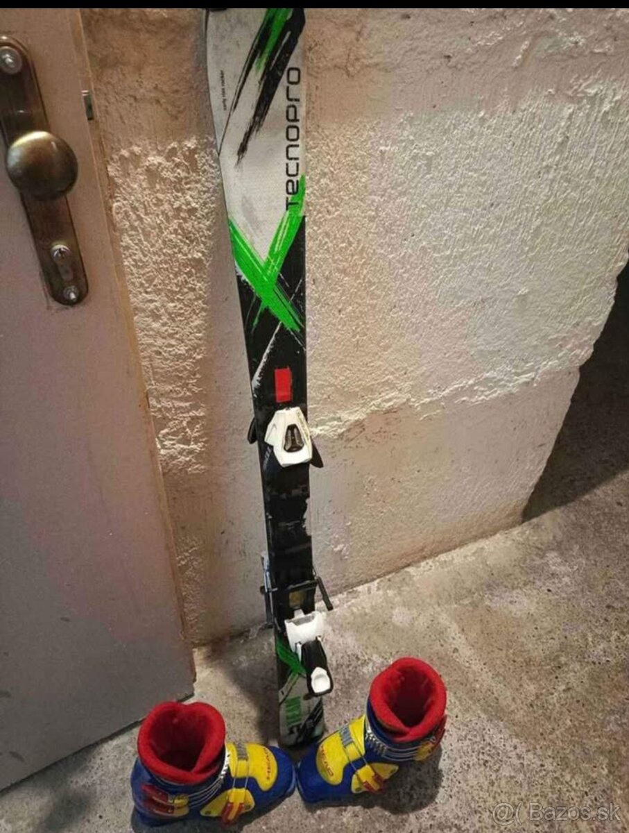 Predám detské lyže TECNOPRO 120cm + lyžiarky HEAD velk. 240- - 3