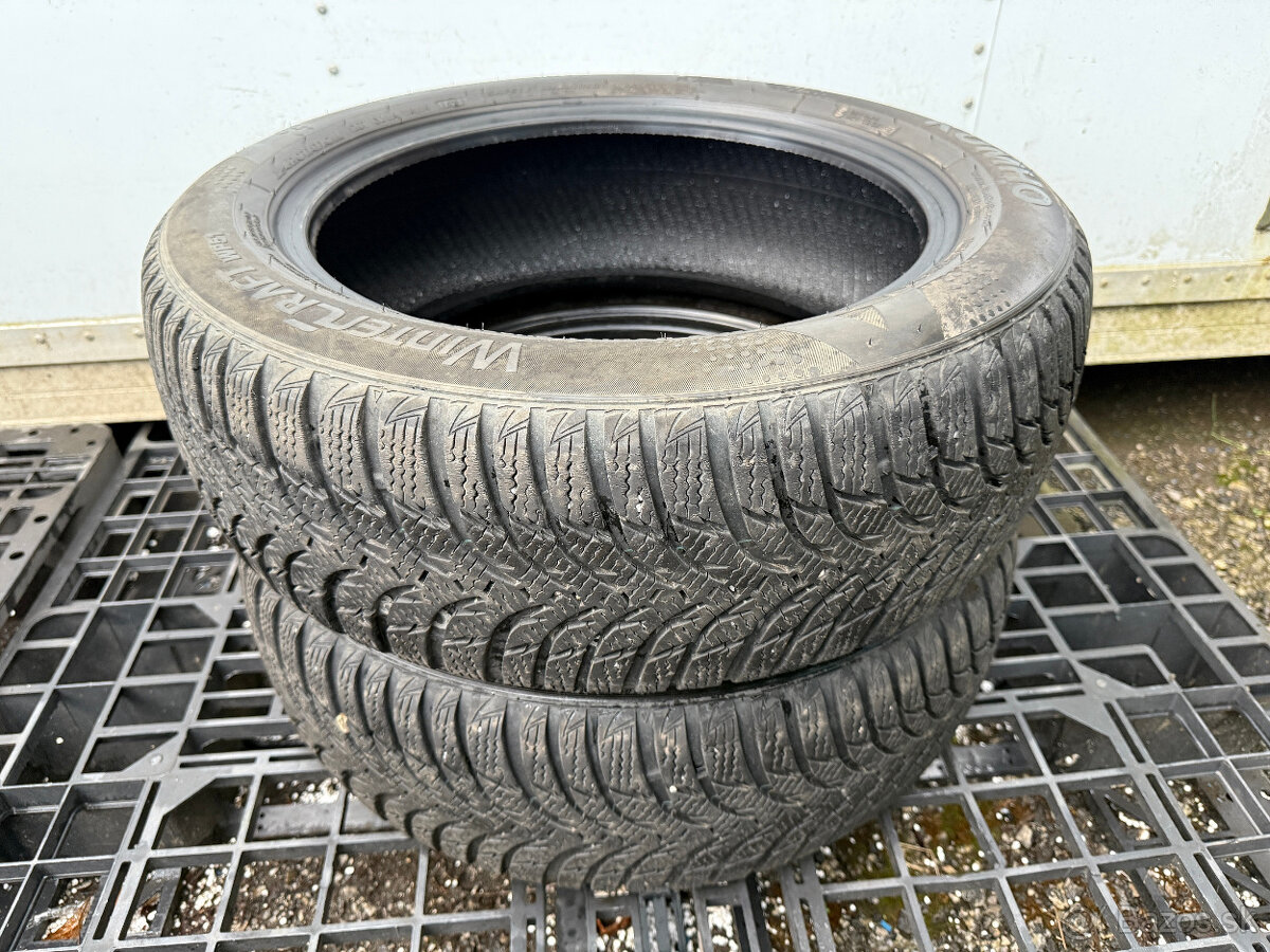 PREDÁM 2 kusy zimné pneumatiky KUMHO 195/55 R16 87H - 3