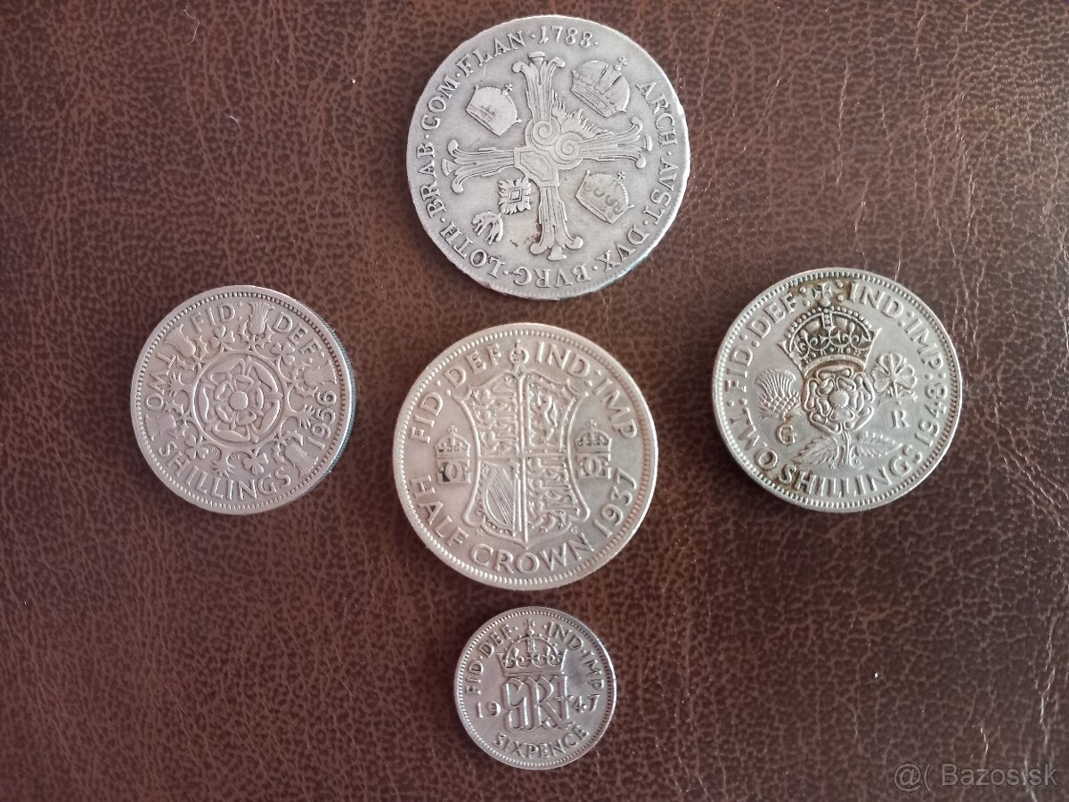 Predám rôzne staré strieborné mince - 3