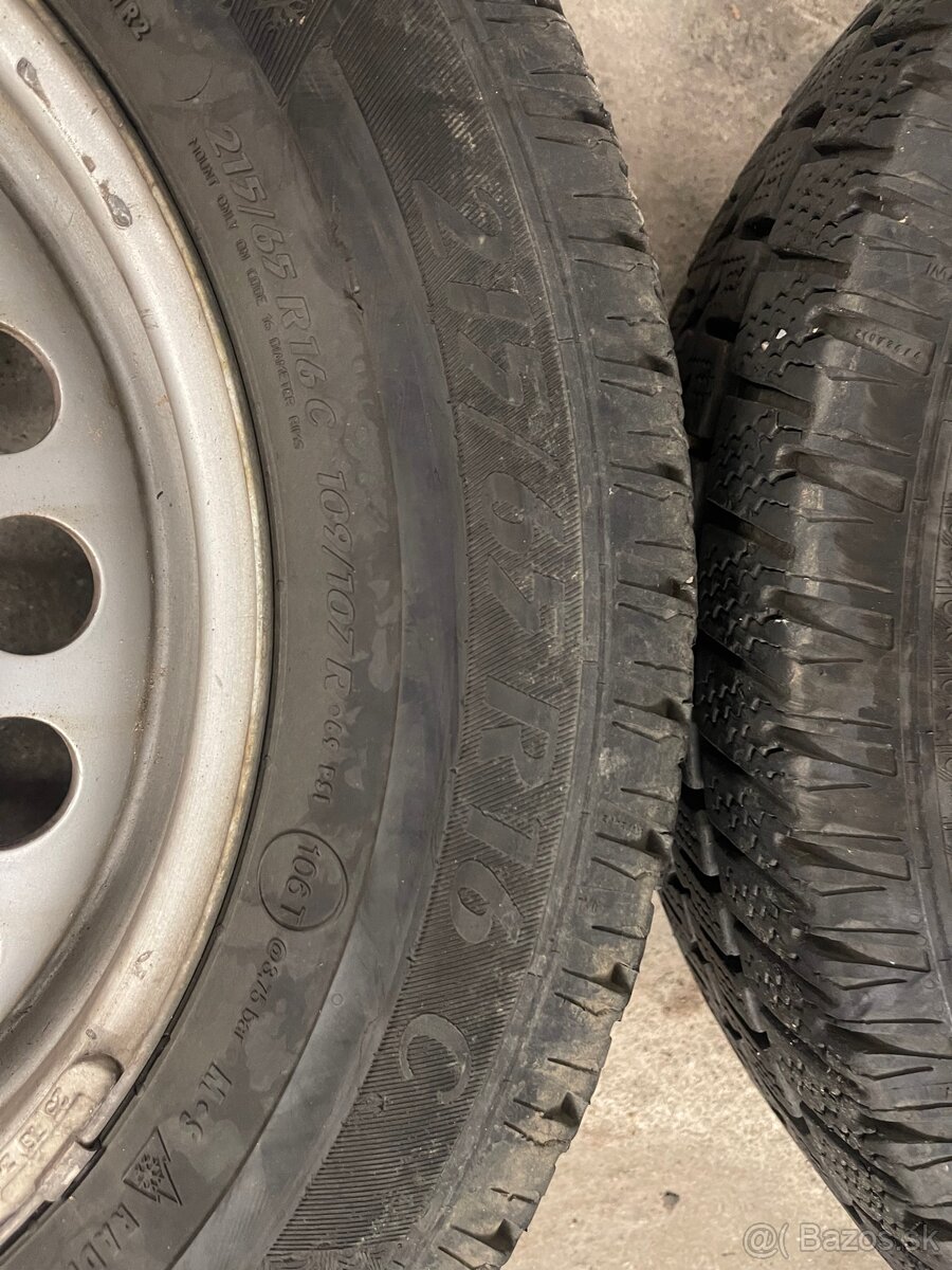 Volkswagen T5 kolesá 5x120 s pneu 215/65 R16 C - 3