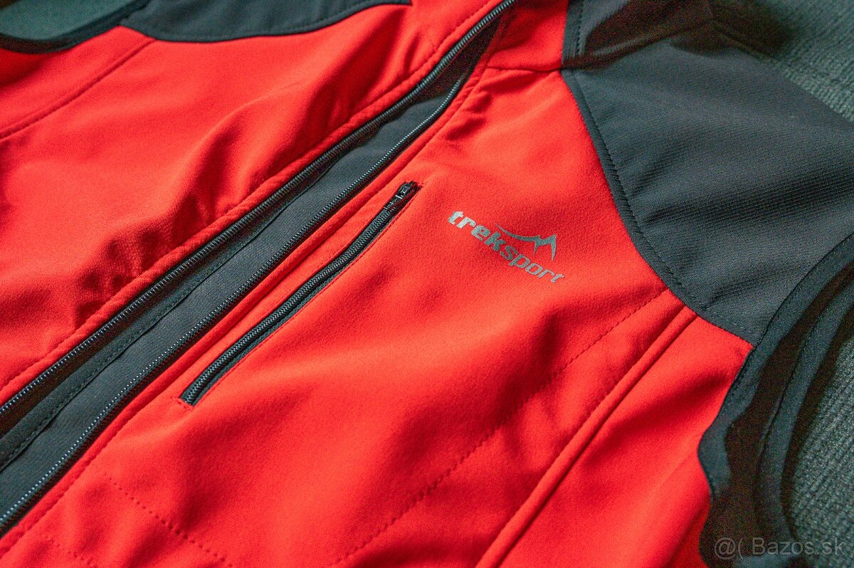 Treksport Shell Vest Man Red vel. M - 3
