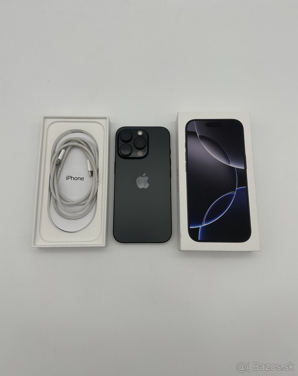 iPhone 16 Pro 128GB Black Titanium (100% Batéria) + ZÁRUKA - 3