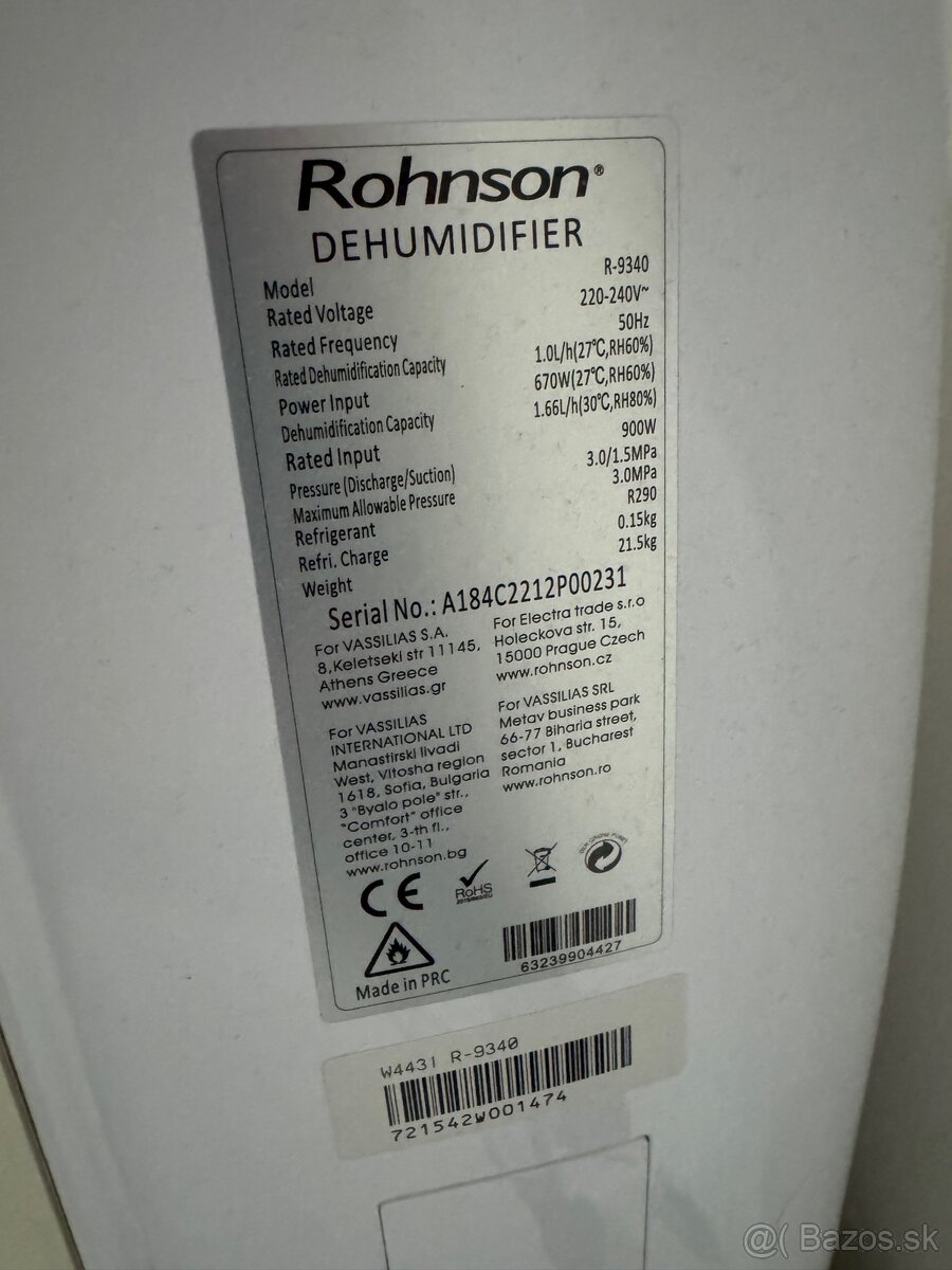 Odvlhčovač vzduchu - 3