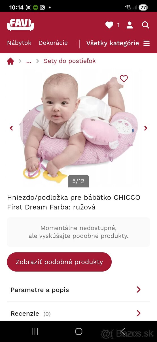 CHICCO Moje prvé hniezdo / vankúš na bruško - 3
