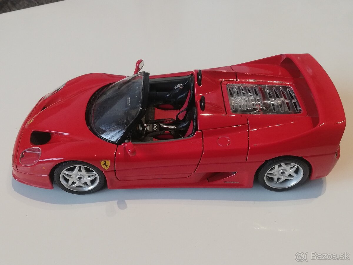 1:18 FERRARI F50 cabrio Bburago cervena - 3
