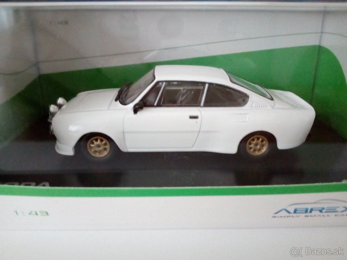Predám modely aut škoda 130rs 1:43.Biele 30€. - 3