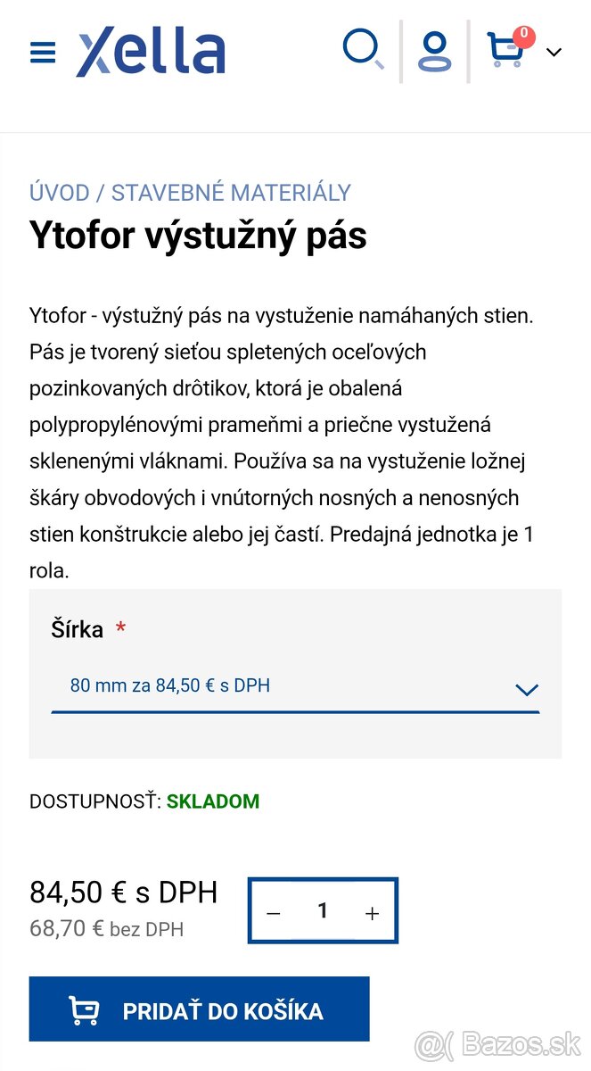 YTONG YTOFOR vystužný pás - 3