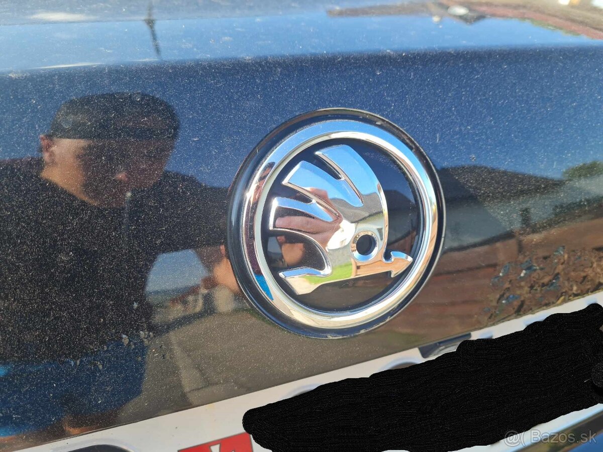 ŠKODA chromové emblémy / znaky / logo / rovný - 3