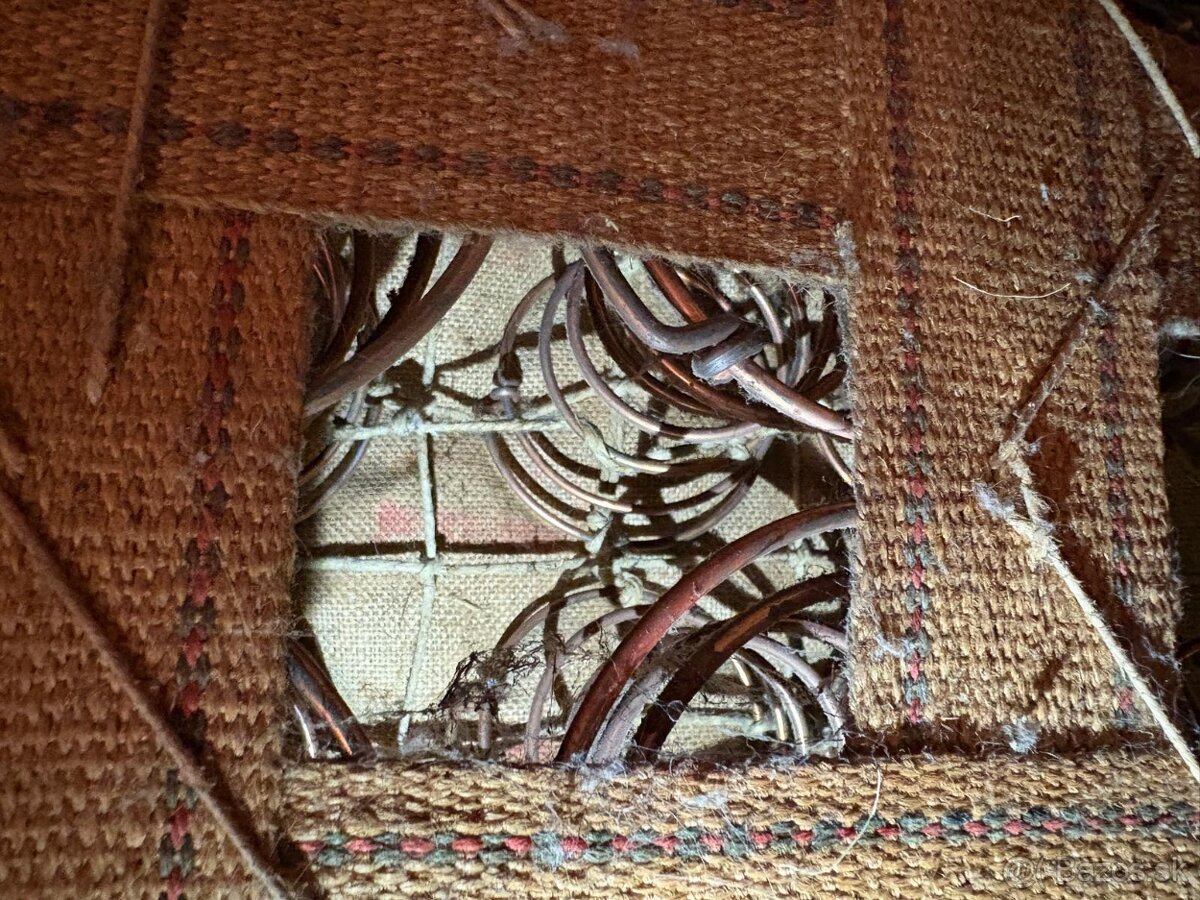 Kreslá Art Deco, približne 1930-50, pevná konštrukcia - 3